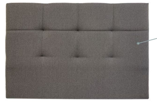 Tête de lit capitonnée HEKA personnalisable hauteur 110 cm