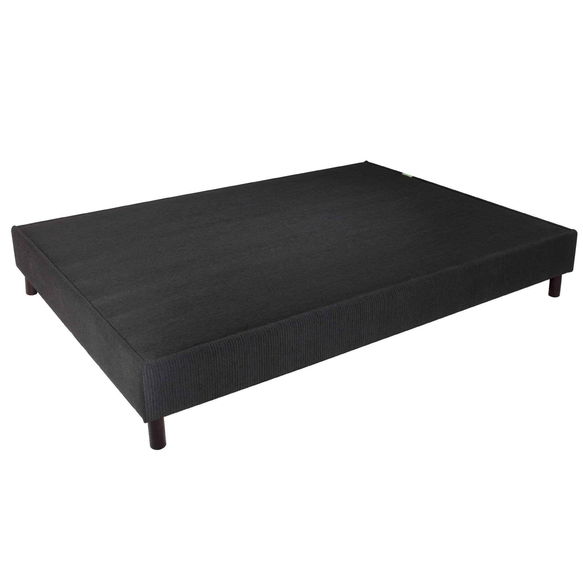 Ensemble sommier DECO noir 140X190 hauteur 15 cm + Tête hauteur 60 cm